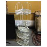 Metal folding corner racks, approx 25in tall