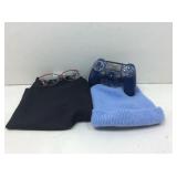Stitch knit beanie hat, Sony PS gaming controller