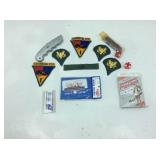 Patches, pocket knife, emergency blanket and more