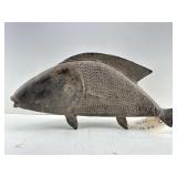 Baule Tribal Metal Fish Sculpture From The Ivory