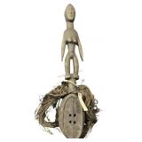 Tall Female Tribal Mask From The Ivory Coast.
