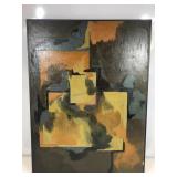 In the style of abstract expressionism or lyrical
