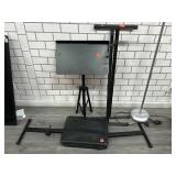 Digital keyboard stand w/folding chair and Music