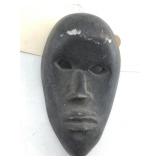 Vintage hand carved wood Yupï¿½ik Eskimo mask
