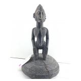 Afo Female  Statue Nigeria. 10 in diameter and 17