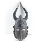 Hand Carved Horn Mask from West Africa7 in