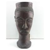 Kuba Carved Wood Prestige Cup. Female Face 8 1/2