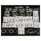 Collection Of Fashion Earrings & More, Mostly New