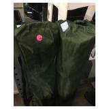 2 Green Folding camping chairs