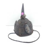 Handcrafted Lega Bwami society hat from the