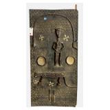 Baule Figural Door Panel.  Authentic Carved Wood