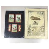 Sealed Hand colored print, Pierre Testu-Brissy