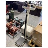 Detecto Physician scale, approx 4.5ft tall,
