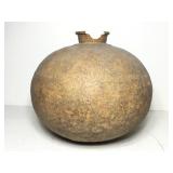 White Clay/Plaster Vessel. Chipped At Opening. 16