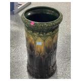 Composite Green umbrella holder, approx 11x22in