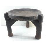 Tanzanian wooden carved stool carved from one