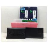 Cell phone cases, assorted & Sharps container