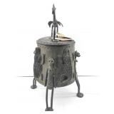 Vintage cast bronze Vessel from the Ashanti