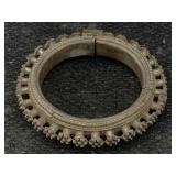 Vtg Heavy Metal Bangle Bracelet, 3ï¿½in Diameter