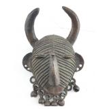 Vintage Senufo horned mask from Cote