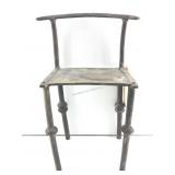 Folk Art Handmade chair and appears to be cast