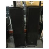 Techwood Stereo Speakers, mod S6BKR, approx 48in
