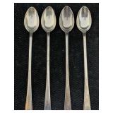 4 Sterling Silver Ice Tea Spoon, Tw 127.2g