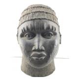 Large & Heavy, Cast Bronze Nigeria Queen Bust