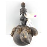 Zira  Rattle with 4 sea shells & figure on top.