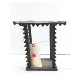 Metal African Stool From The Ivory Coast. 8.5in H