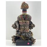 Fali Beaded Fertility Sculpture From Cameroon.
