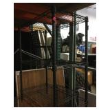NSF Black metal rack w/3 shelves, approx