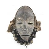 Dan Ceremonial Mask from Liberia w/ Human Hair