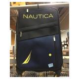 Nautical luggage bag on wheels, approx 25in tall