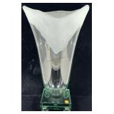 This is a Salvatori Polizzi studio art glass vase