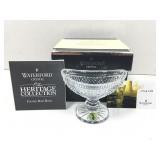 Waterford Crystal Footed Boat Bowl, marked