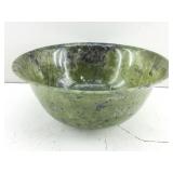 This is a Chinese spinach Jade bowl typically a