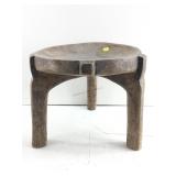 Vintage Tanzanian hand carved  wood three legged