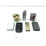 Zippo lighter & assortment, 1 missing base