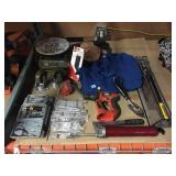 Tools incl. wheels, jumpsuit, drill and more