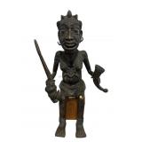 This is a bronze or brass figure originating from
