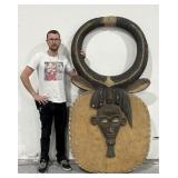 This is a Baule kpie kple  mask from the ivory