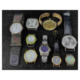 9 Quartz Watches Incl. Geneva, Rumours, Maurices &