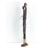 This item is a set of hand carved African wooden
