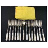 Sterling Silver Wrap & Mop Handle Forks & Spoons,