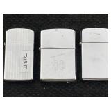 3 Vtg Zippo Lighters, 2 Are Embellished, See