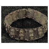 Vtg Sterling Silver Bracelet, Tw 16g, Sz 6ï¿½in Long