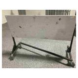 Z-Rack flip top work table, approx 24x63x35in