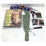 Asian  style carved stone sword. chipped & glued,