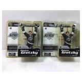 2 NHL Wayne Gretzky LA Kings action figures